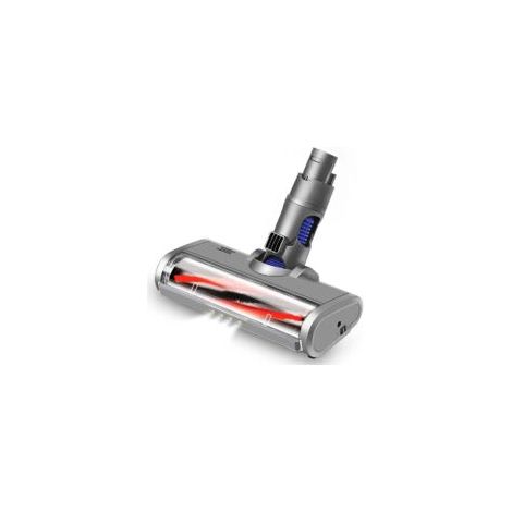 Brosse Rotative Motorisée Électrique Turbo Compatible pour Dyson V6 DC58 DC59 DC61 DC62 Dégagement Rapide avec Rouleau à Poils pour Tapis Sol Dur Parquet Carreaux avec Lumière LED