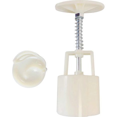 Tampon à gâteaux de lune en plastique, moule à gâteaux de lune en forme de lapin mignon, moules à presser à la main (1/5)