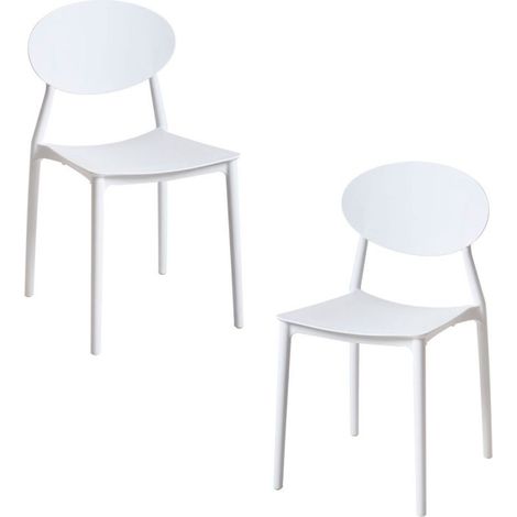 Packs Sillas Jardín - Pack 2 Sillas Bután - Blanco (1/5)