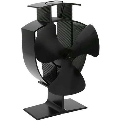 Ventilateur de cheminée, transfert de chaleur efficace, 3 pales, circulation d'air chaud améliorée, résistant aux hautes températures, dispositif de sécurité pour poêle à granulés (1/5)