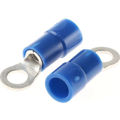 Cosses à œillet RS PRO, Isolé, Bleu, 2.5mm², M3.5, 6.6mm