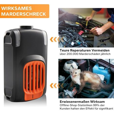 Car Marten Repellent - 2025 Upgrade 3 Modes with 20-50kHz Ultrasonic and Flashlight, Car Accessories, Marten Repellent, Type-C Mobile Marten Repellent, Effective Protection MUMU