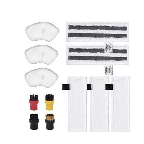 Accessoire pour Nettoyeur Vapeur Karcher Easyfix SC2 SC3 SC4 SC5 Bonnettes Microfibre Lingettes Serpillière Chiffons Brosses à Buse Ronde Pièces de Rechange (1/5)