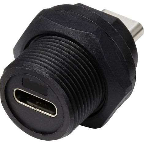 Presa USB-C® 3.0 su presa IP67 (filettatura) TC-E10T-FT3-PRF TC-13543608 TRU COMPONENTS Contenuto: 1 pz. (1/4)
