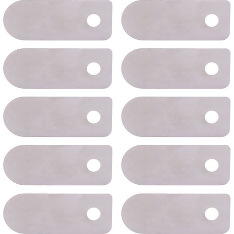 10 Stück Ventilplatten für leise, ölfreie Luftkompressoren, Aluminium-Zubehör, Ersatzteile (kurze Ventilplatte 13x33mm) (1/5)