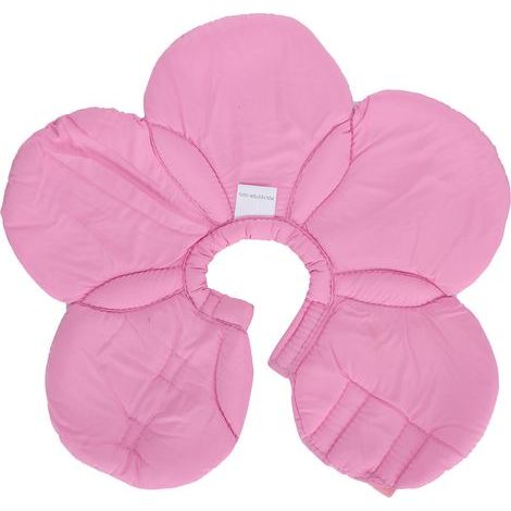 Schützendes Hundehalsband – Verstellbar – Blumenmuster – Rosa – Größe L – Weiches Material (1/5)