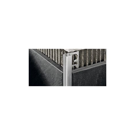 Profilo projolly square alluminio h. 10 mm anotizzato argento barra 2.7 ml