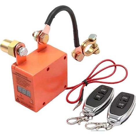 Interruptor de circuito cupé sin filtro con télécommande, aislador de batería 12 V 240 A con pantalla LED para coche, autocaravana, quad, camión, barco (1/5)
