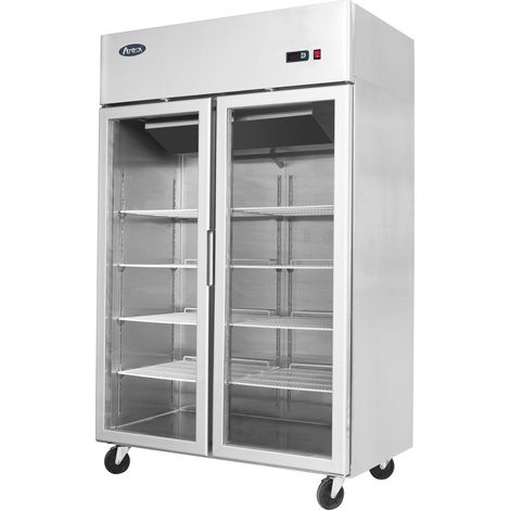 Frigo Professionnel Vitré Tropicalisé 2 Portes 1300 Litres - Atosa (1/5)