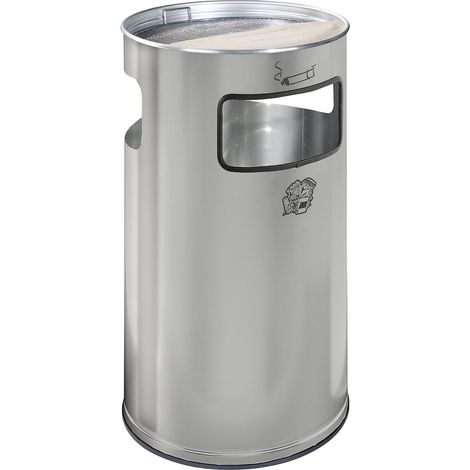 VAR, Combiné cendrier-poubelle, capacité 69 l, h x Ø 760 x 420