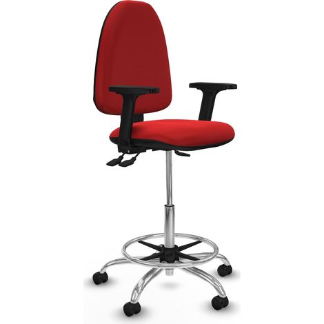 Piqueras y Crespo B2D05RF Silla de Oficina Roja Confort
