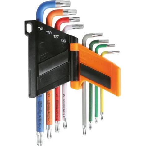 Beta 97BTX-C/SC8 Satz mit 8 Torx-Kugelkopf-Biegeschlüsseln