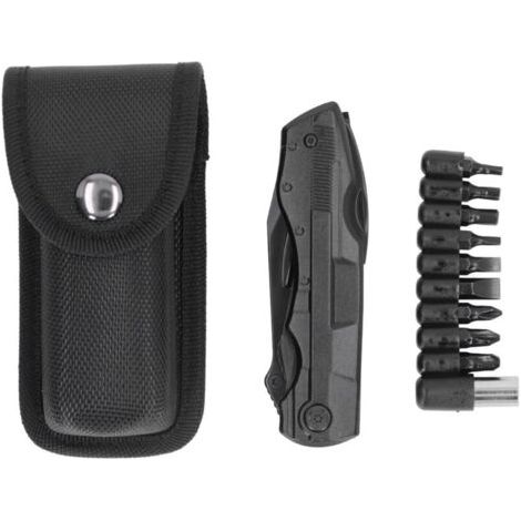 Couteau Multifonction Pliable en Acier Inoxydable avec Pince pour Randonnée et Camping