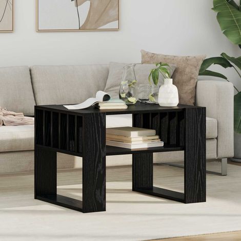 Couchtisch Schwarz Eichen-Optik 66 x 49,5 x 45 cm Holzwerkstoff