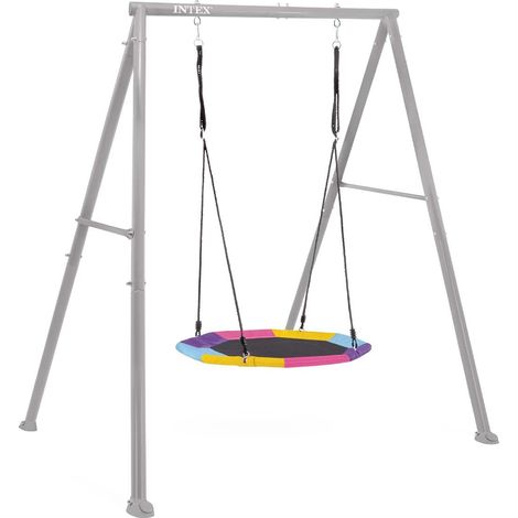 Altalena da giardino con dondolo a nido ottagonale per bambini 3-10 anni INTEX 44112 (1/5)
