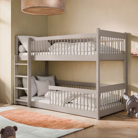Etagenbett 90x200 am Boden inkl. Lattenroste Marion Kaschmir
