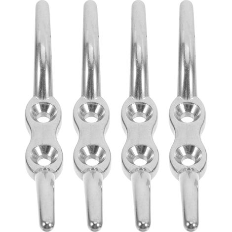 Lot de 4 Taquets de Cordon pour Store de 4 Pouces, Clips de Sécurité en Acier Inoxydable Résistants à l'eau, Accessoires pour Fenêtres et Stores Enrouleurs, Rangement Sécurisé (1/5)