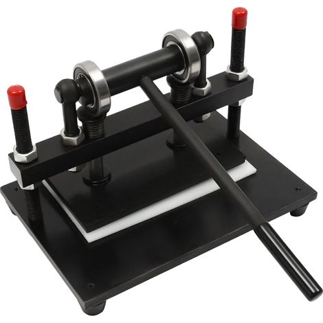Máquina cortadora de cuero, material de chapa de acero, carga máxima de 2 toneladas, altura ajustable de 100 mm, espesor máximo de procesamiento de 100 mm, ancho de alimentación de 31 cm. (1/5)