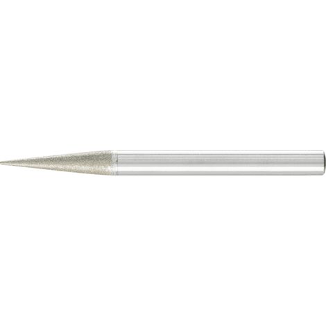 PFERD TOOLS Diamant-Schleifstift Spitzkegel Ø6x12° SchaftØ6 mm D64 (fein) zum Anfasen/Entgraten/Senken (1/2)