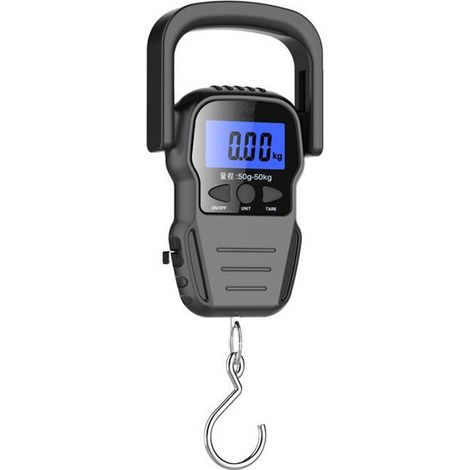 Balance électronique pour bagages avec écran LCD rétroéclairé (1/2)