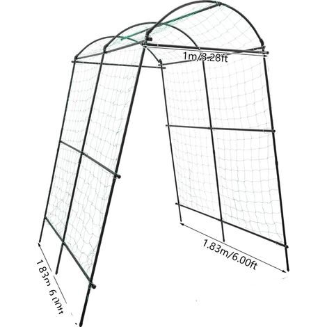 Arco para plantas trepadoras, construcción duradera, soporta hasta 35 kg, color chocolate. (1/2)