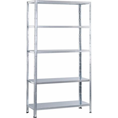 Scaffale metallico a incastro in kit L100xH188xP40 (1/2)