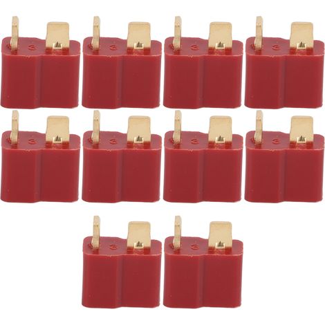 Connecteur femelle T Plug 13.011 RC 25A doré pour batterie modèle réduit d'avion (1/5)