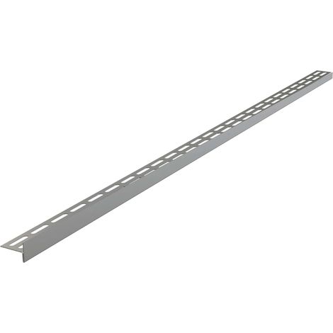 Alca Canaletas de desagüe - Carril de nivelación de suelo 1000 mm, derecho, altura del borde 14 mm, estera de acero inoxidable APZ904M/1000 (1/2)