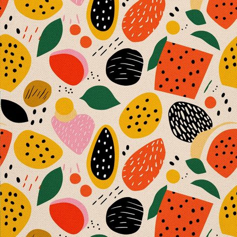Tela decorativa para exteriores Oxford - Motivo frutal DX6915 (1/5)