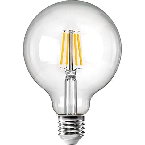 Ampoules LED vintage à filament rétro 4 W 220/240 V E27 Ampoule décorative G95 Cristal (1/4)