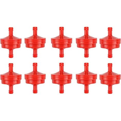Paquet de 10 tondeuses à gazon 1/4 "filtre à essence en ligne pour Briggs Stratton 298090 4105 298090S 5018B 5018H 5018K