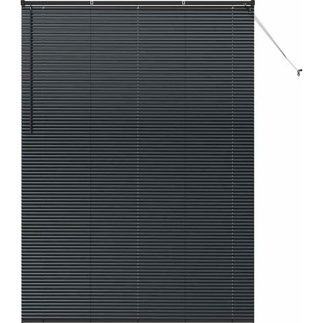 Maison Exclusive - Tendaggi a veneziana Nero 220 x 160 cm Alluminio