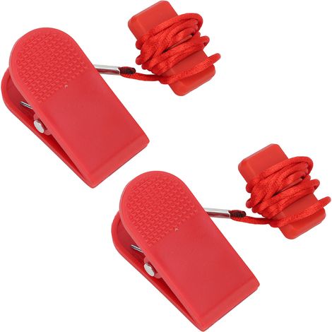 2 pièces clé de sécurité pour tapis de course, interrupteur magnétique de remplacement fitness, 20x35mm/0,8x1,4in (1/5)