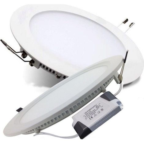 SPOTLIGHT PANNEAU LED ULTRA FIN 6W ENCASTRÉ RESSORT ROND LUMIÈRE CHAUDE