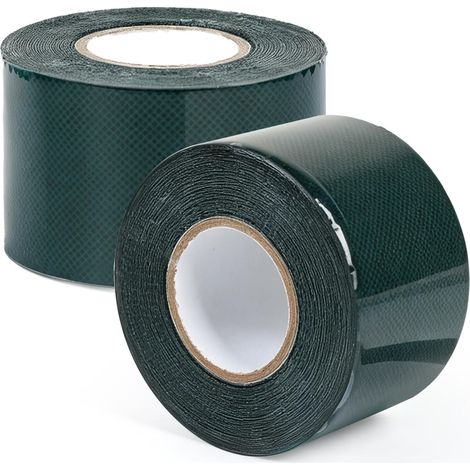 2 Pcs Ruban Adhésif Double Face pour Gazon Synthétique 50mm x 5m Ruban de Jonction pour Gazon Artificiel Auto-adhésif, Ruban à Gazon Artificiel pour Connecter Pelouse Synthetique, Vert (1/5)