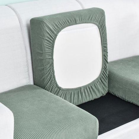 Funda de cojín para sofá,Funda de cojín gruesa para sofá,Protector para sofá de salón,Lavable a máquina (Tamaño: 1 asiento,Largo (50-63 cm)) (1/5)
