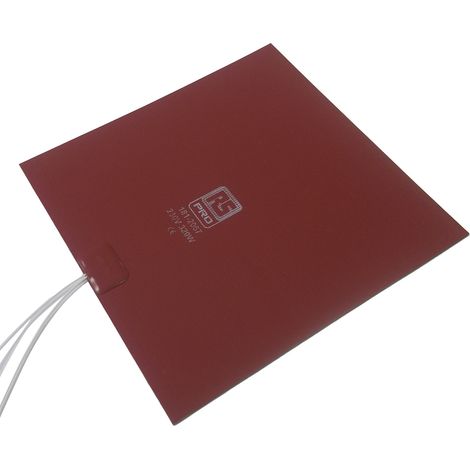 Tapis chauffant en silicone Rectangle RS PRO, 230 V c.a., 320 W, 203 x 203mm ( Prix pour 1 )