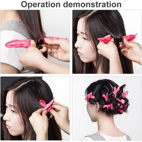 Lot de 12 bigoudis souples en mousse éponge pour soin cheveux - - Pour boucles et mise en forme cheveux à domicile (1/5)