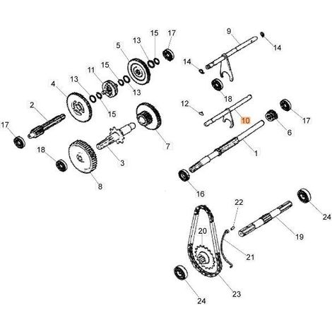 Barra de control original EMAK YF1325031