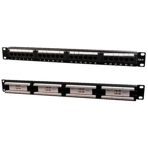 GEMBIRD PANEL DE PARCHE CON ESTANTE PARA ORGANIZACIÓN DE CABLES NPP-C624CM-001 (1U 19CAT.6 UTP 24XRJ45)