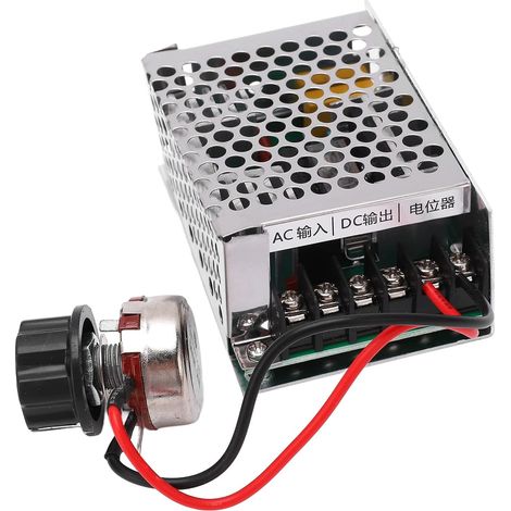 Régulateur de Vitesse de Moteur AC 220V DC 2000W Contrôleur de Moteur à Vitesse Variable Protection contre les Surintensités Contrôleur de Vitesse du Moteur Contrôle de Commutateur