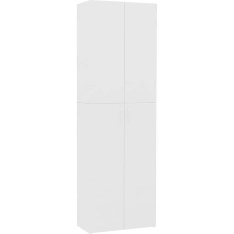 Maison Exclusive - Armoire de bureau Blanc 60 x 32 x 190 cm Bois d'ingénierie (1/5)