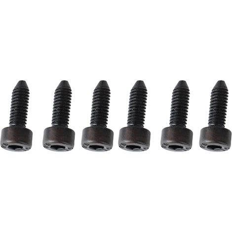 Stück Gitarren-Sechskantschrauben mit konischer Spitze, schwarz, für Doppel-Tremolo-Steg, Saitenreiter und Feststellschrauben (1/5)