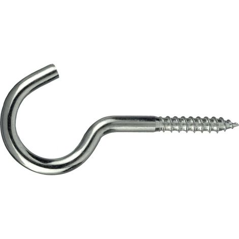 Connex Wäscheleinenhaken 5,2 x 80 mm 6 Stück Schraubhaken