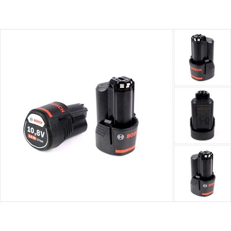 Bosch Akku Starter Set 2x GBA 10,8 V 2,0 Ah / 2000 mAh Li-Ion Professional ( 2607336879 ) (1/5)