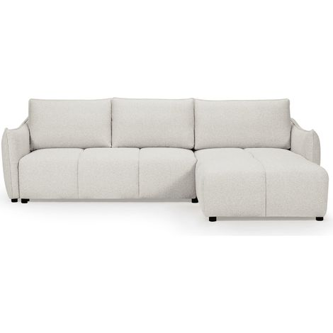 Canape dangle convertible et reversible en velours chine beige (1/5)