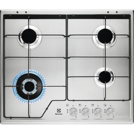 Electrolux Piano Cottura KGS6434SX a Gas 4 Fuochi Gas Colore Inox (1/5)