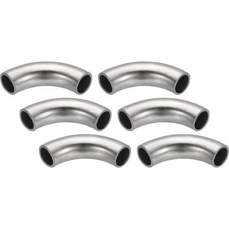 6Pcs Coude En Acier Tuyau Coudé en Acier Inoxydable à 90° 13mm OD (1/5)