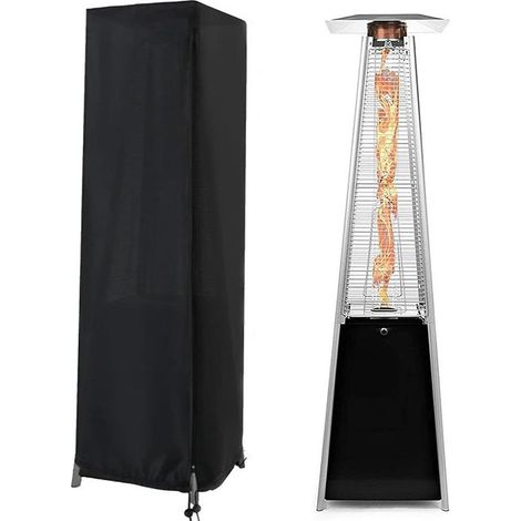 Housse de protection contre les intempéries ,avec fermeture éclair , housse de chauffage de patio, indéchirable, 210D, imperméable, coupe-vent,pour chauffage de terrasse et sac de frappe debout (1/4)