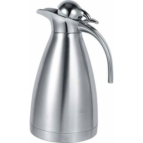 Bouteille isotherme GABRIELLE, cafetière/bouilloire en acier inoxydable à double paroi isolée sous vide, idéale pour le café et l'eau. (1/4)